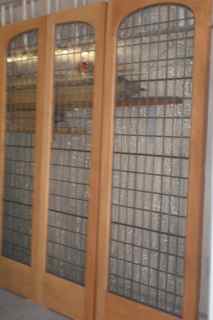 New Leaded Glass Door Panels