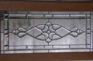 Custom Designed Beveled Glass Door Transom