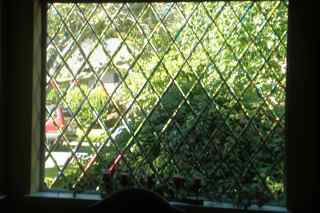 New Beveled Diamond Leaded Tudor Window