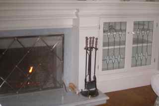 New Leaded Glass Cabinet Panels