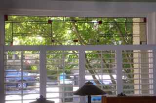 New Prairie Design Stained Glass Window