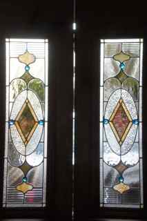 stained glass door panels